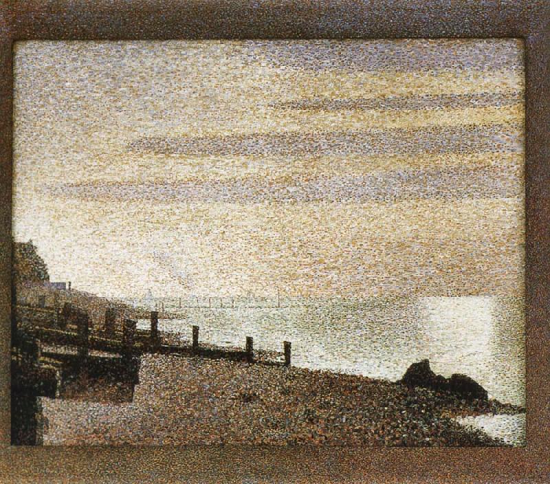 Georges Seurat Seine-s Dusk oil painting picture